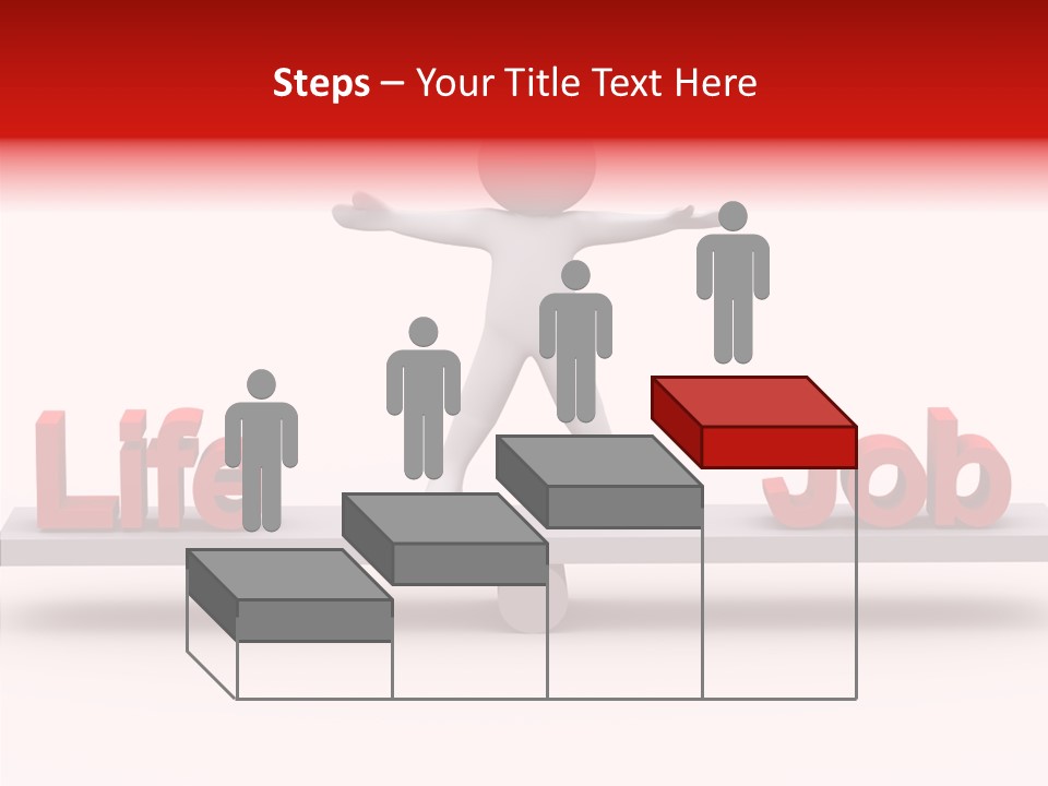 Standing Active Posing PowerPoint Template