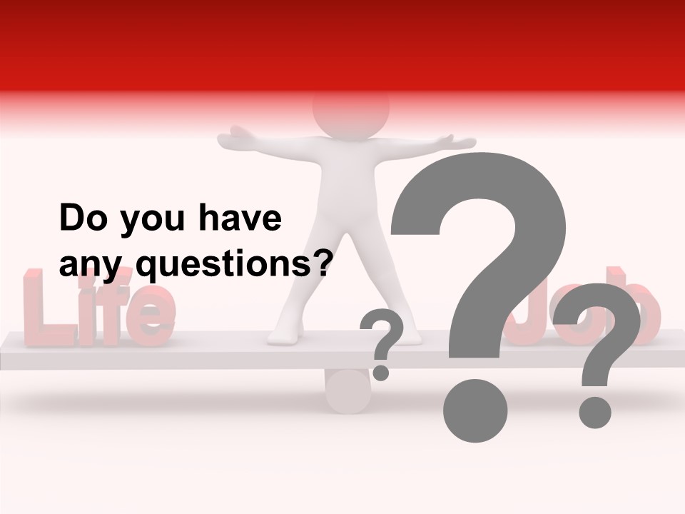 Standing Active Posing PowerPoint Template