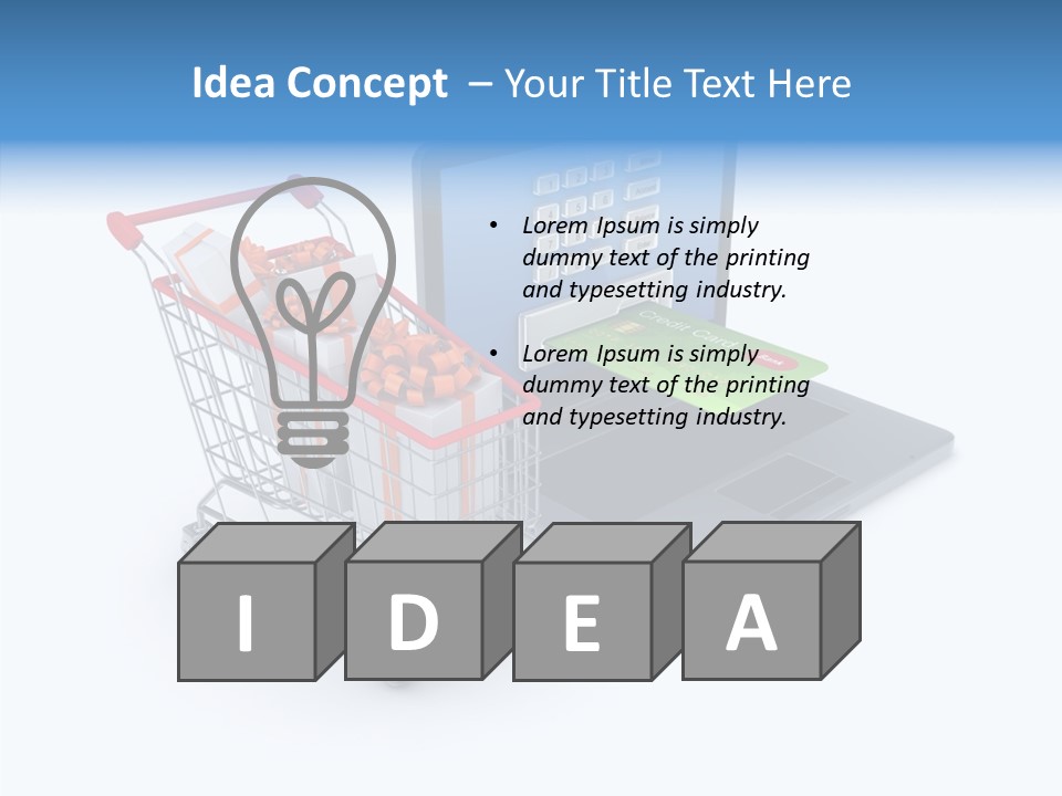 Gift Transport Discount PowerPoint Template