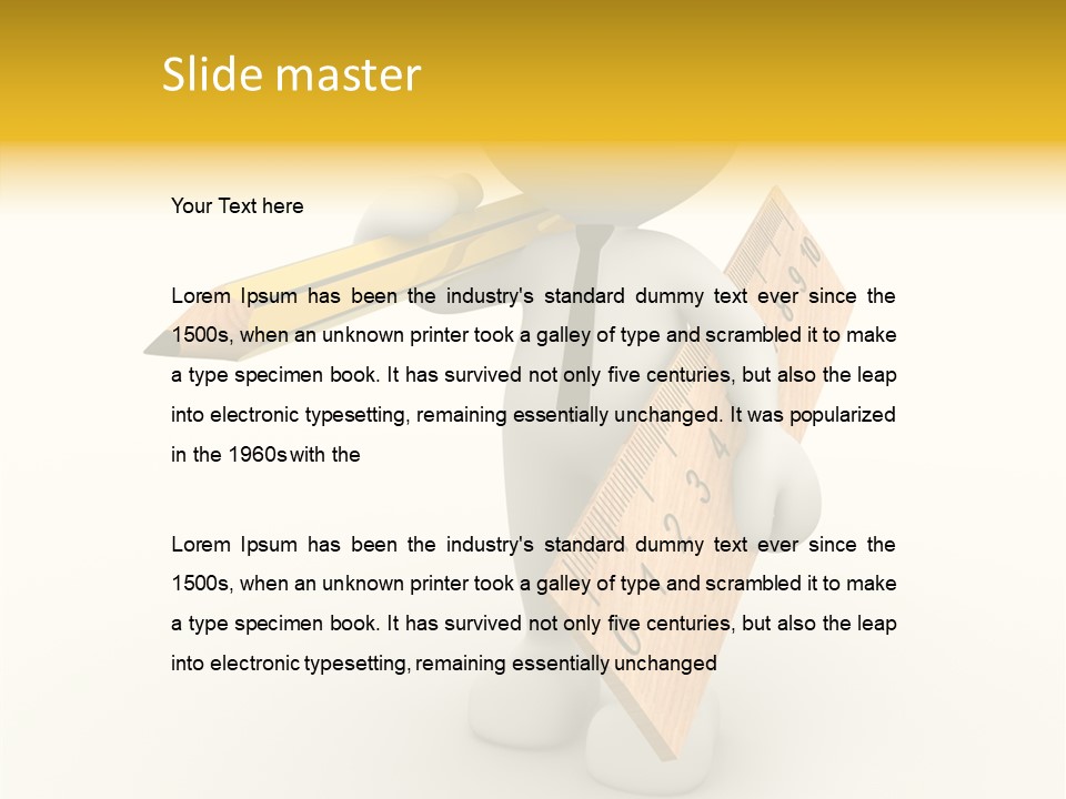 Worker Guy Engineer PowerPoint Template