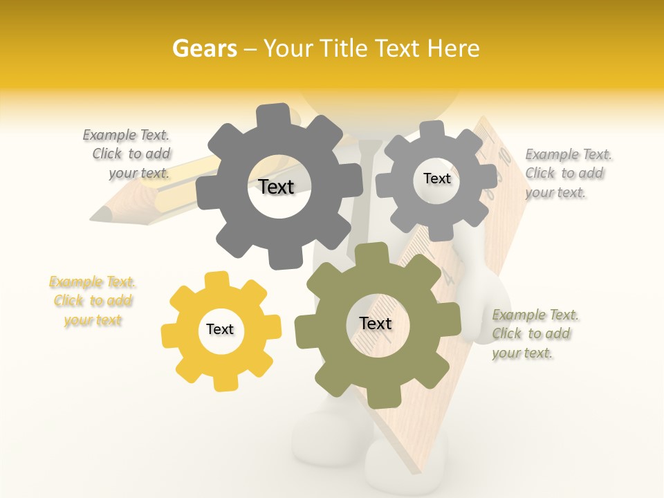 Worker Guy Engineer PowerPoint Template