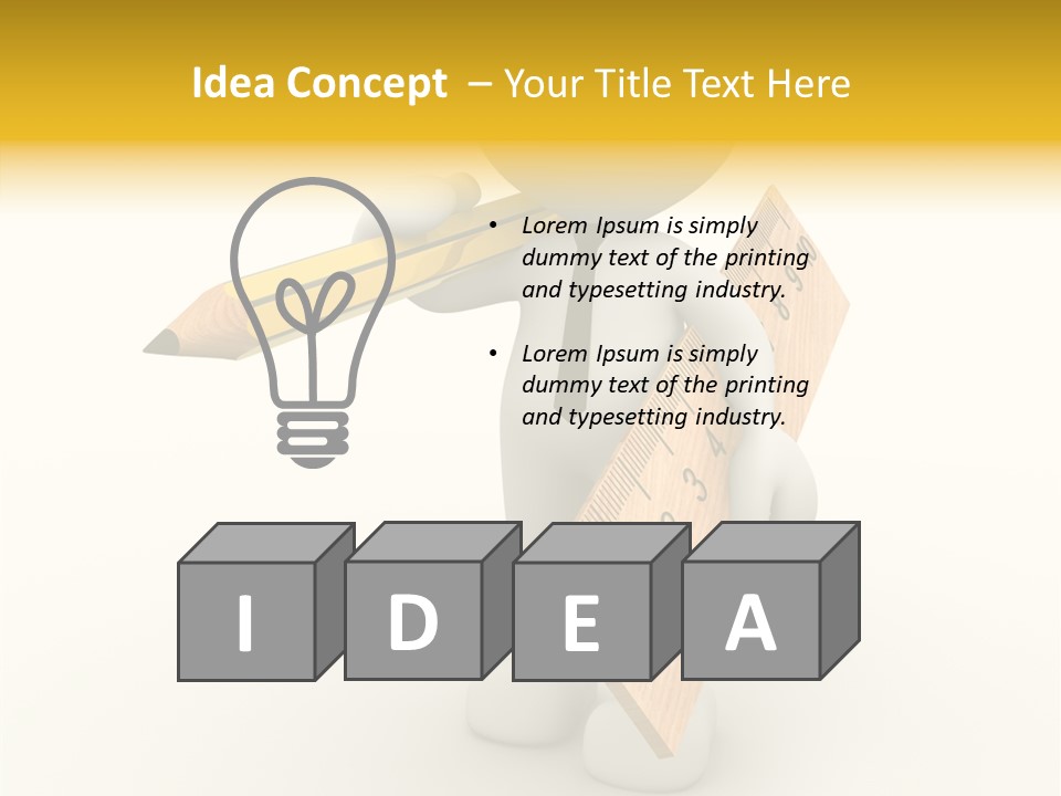 Worker Guy Engineer PowerPoint Template