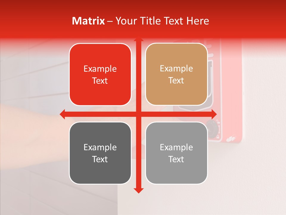 Strobe Hazard Fingers PowerPoint Template
