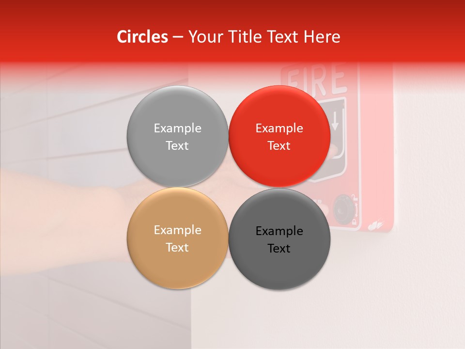 Strobe Hazard Fingers PowerPoint Template