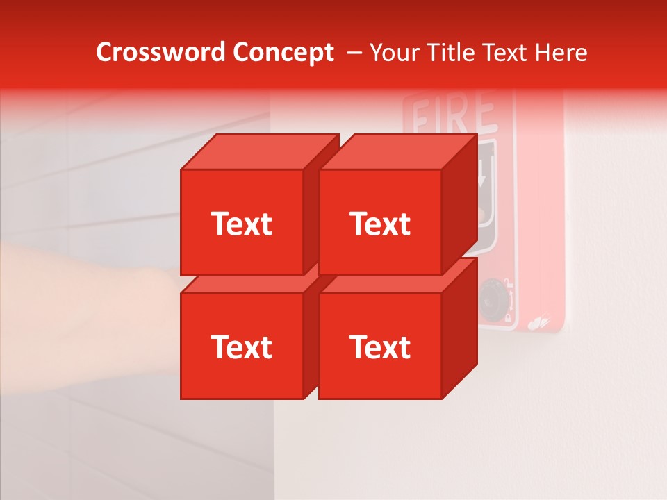 Strobe Hazard Fingers PowerPoint Template