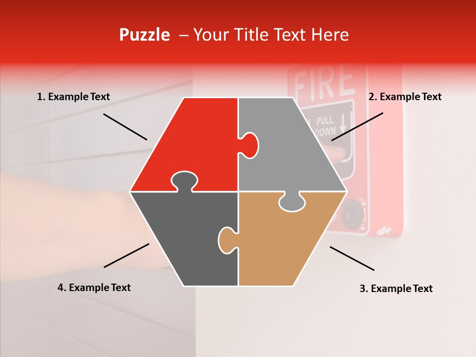 Strobe Hazard Fingers PowerPoint Template