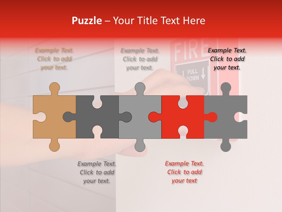 Strobe Hazard Fingers PowerPoint Template