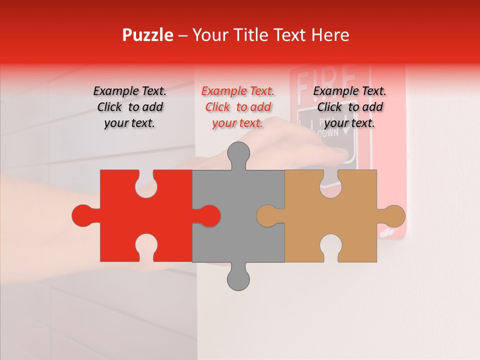 Strobe Hazard Fingers PowerPoint Template