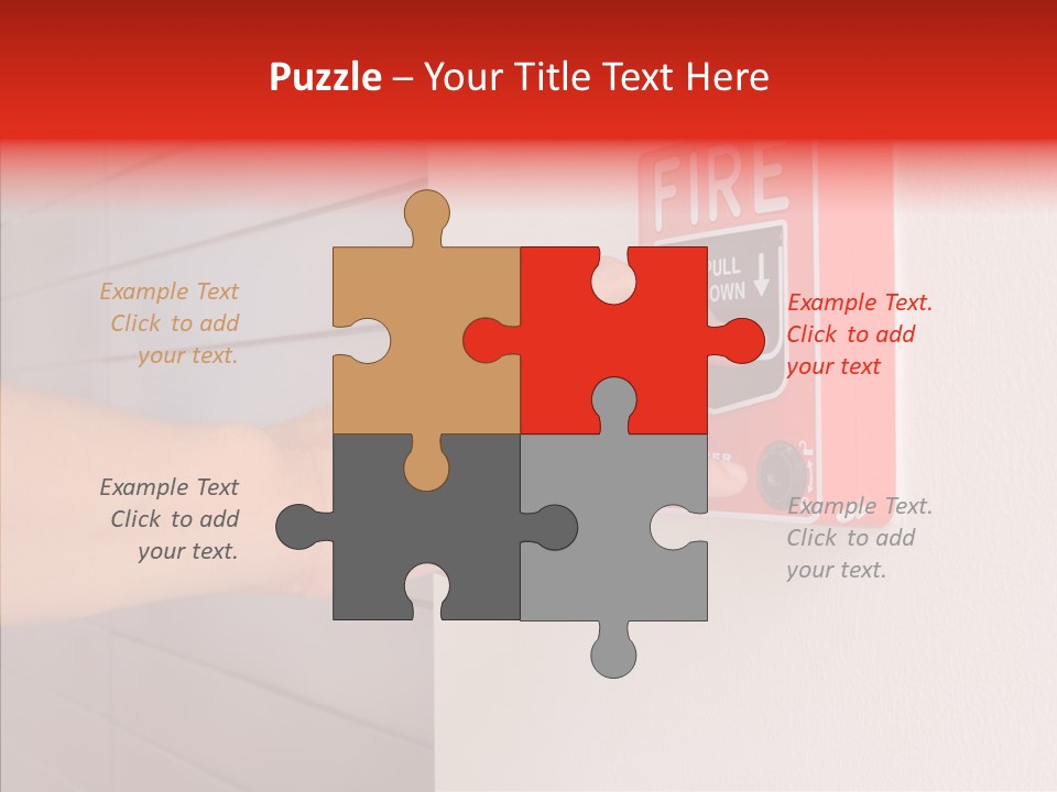 Strobe Hazard Fingers PowerPoint Template