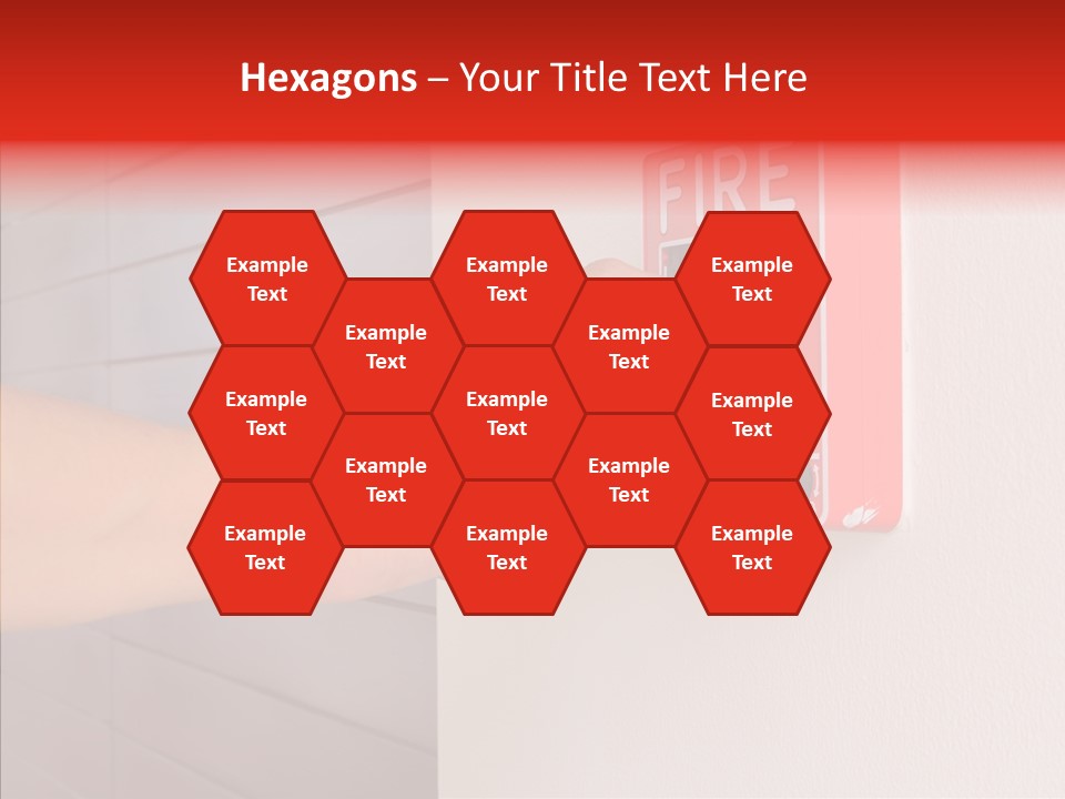 Strobe Hazard Fingers PowerPoint Template