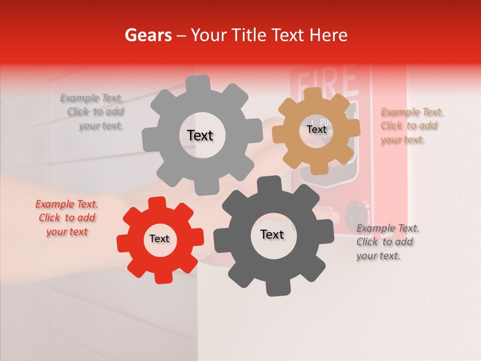 Strobe Hazard Fingers PowerPoint Template