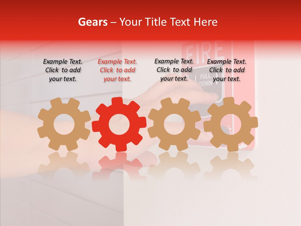 Strobe Hazard Fingers PowerPoint Template