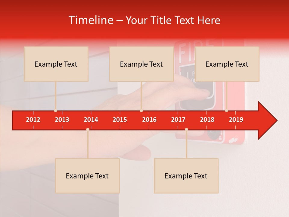 Strobe Hazard Fingers PowerPoint Template