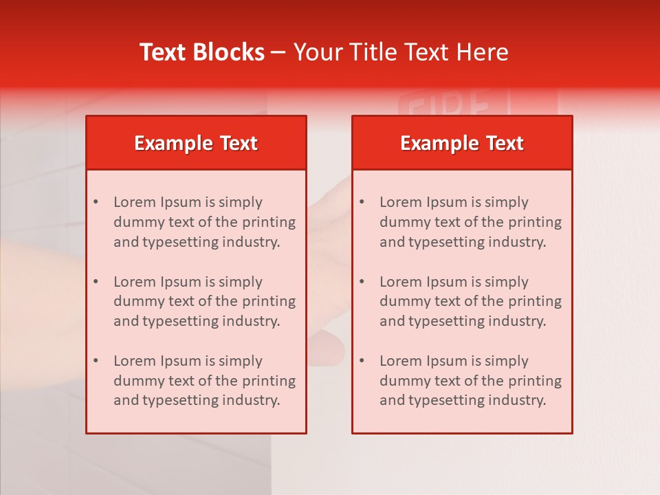 Strobe Hazard Fingers PowerPoint Template