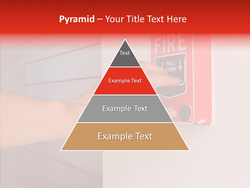Strobe Hazard Fingers PowerPoint Template