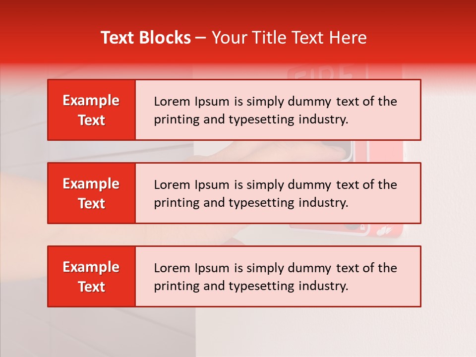 Strobe Hazard Fingers PowerPoint Template