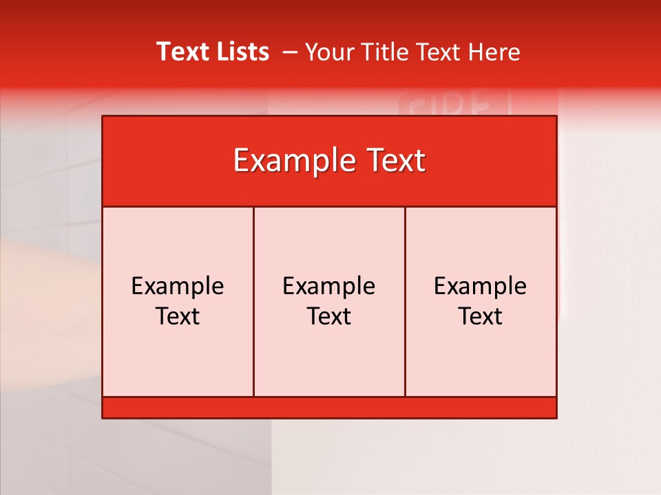 Strobe Hazard Fingers PowerPoint Template