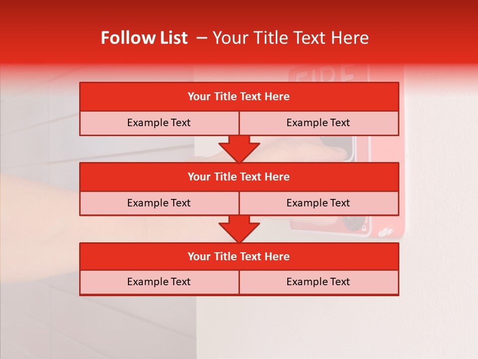 Strobe Hazard Fingers PowerPoint Template