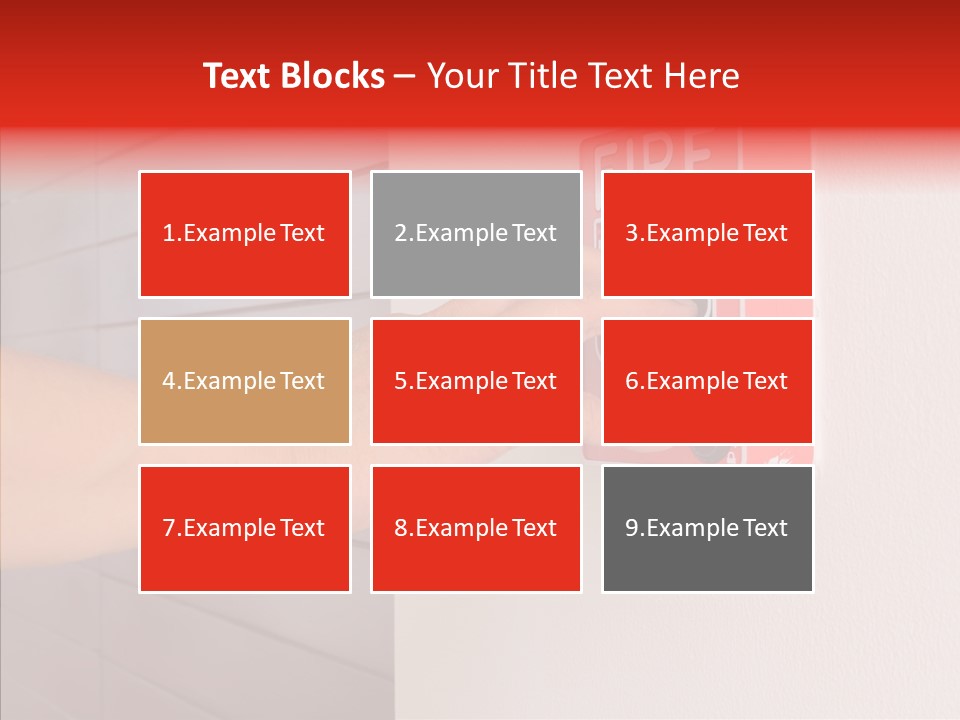 Strobe Hazard Fingers PowerPoint Template