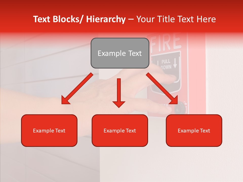 Strobe Hazard Fingers PowerPoint Template