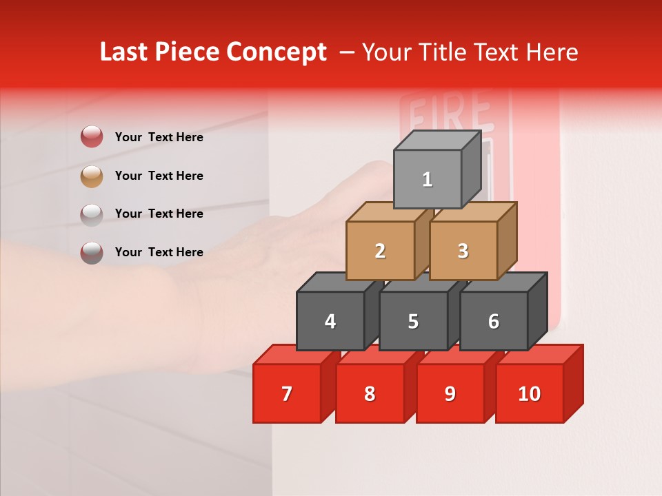 Strobe Hazard Fingers PowerPoint Template