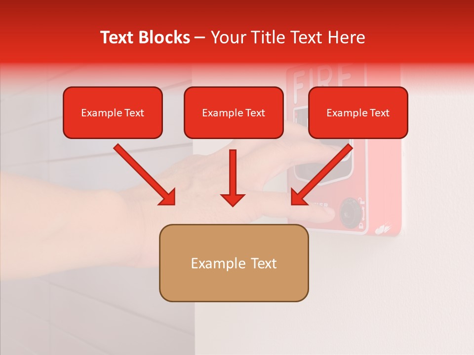 Strobe Hazard Fingers PowerPoint Template