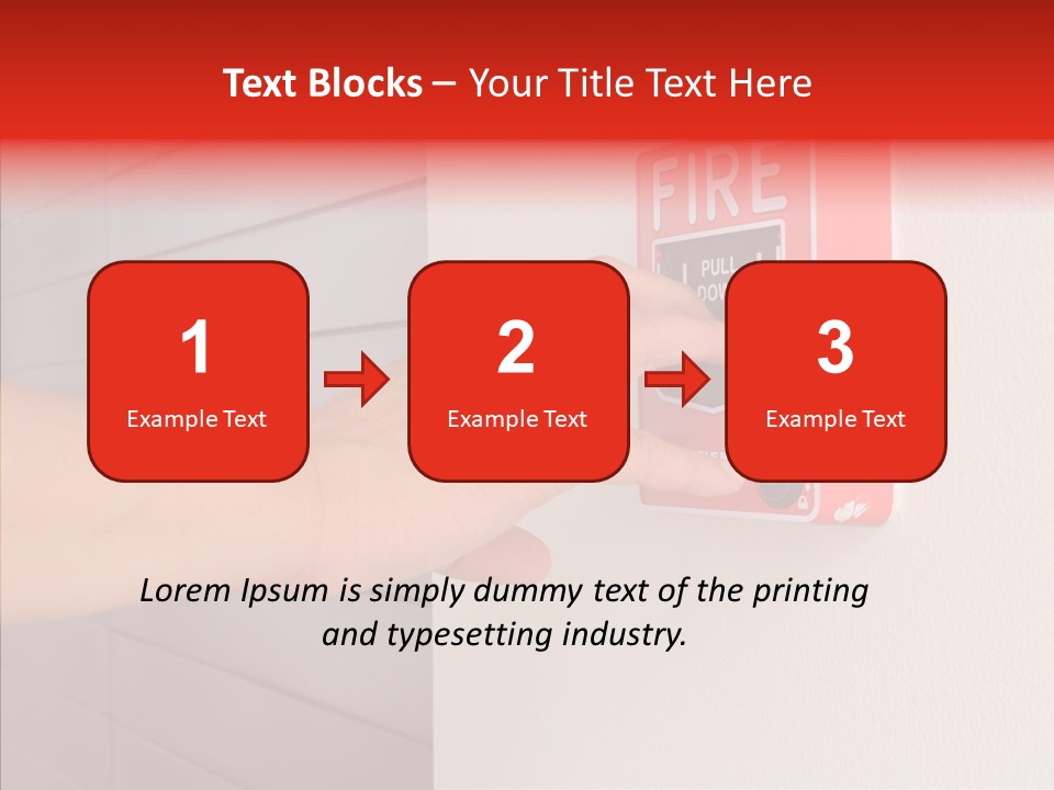 Strobe Hazard Fingers PowerPoint Template