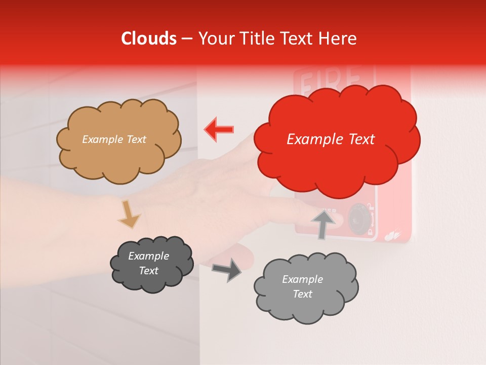 Strobe Hazard Fingers PowerPoint Template