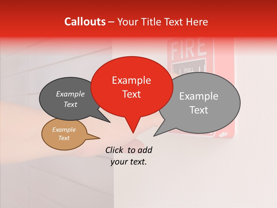 Strobe Hazard Fingers PowerPoint Template
