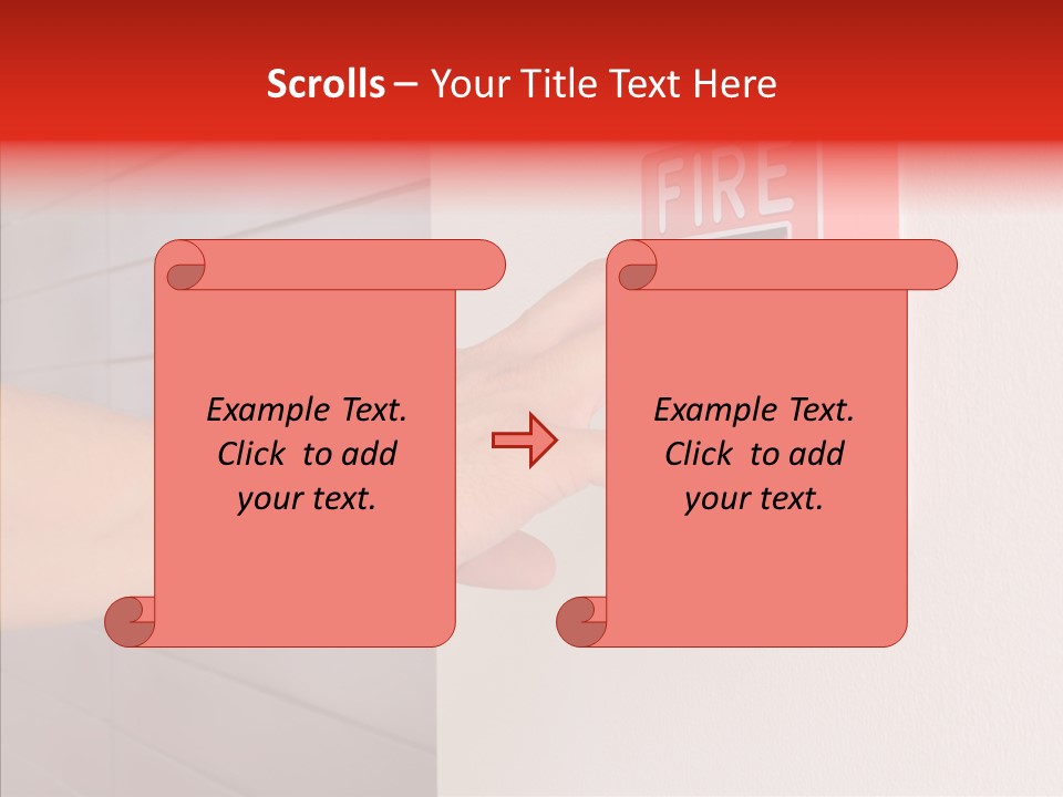 Strobe Hazard Fingers PowerPoint Template