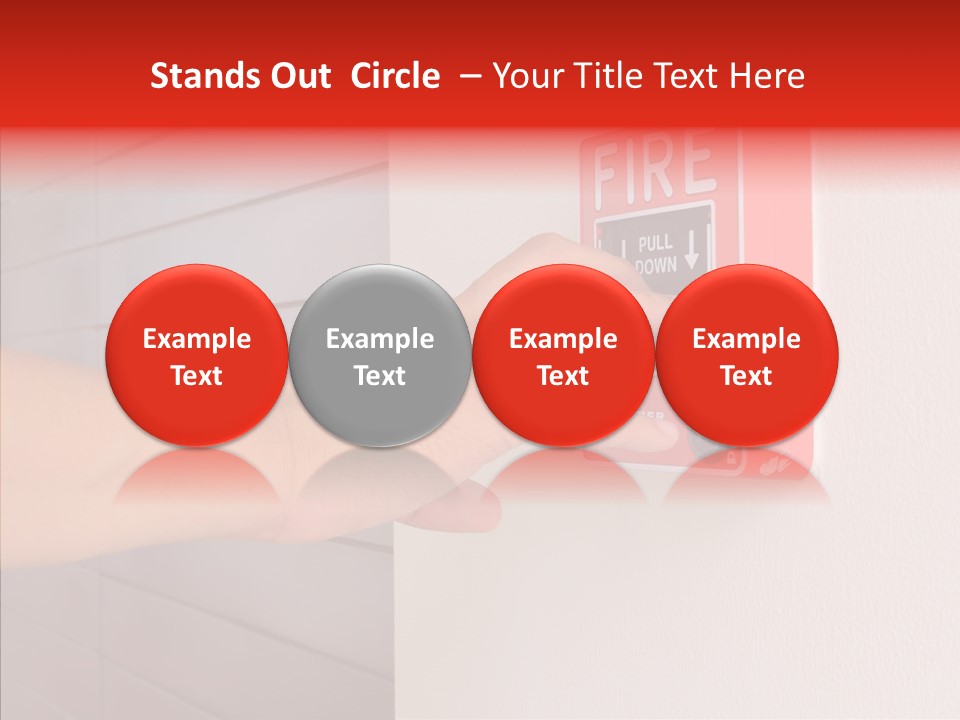 Strobe Hazard Fingers PowerPoint Template