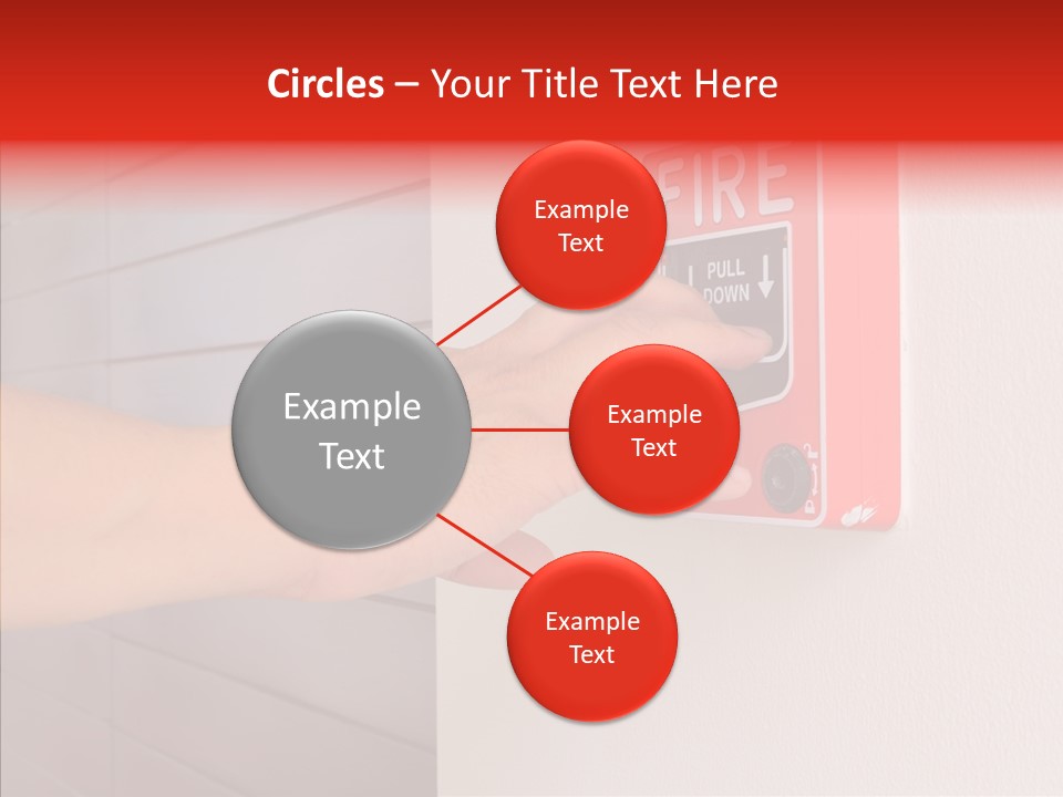 Strobe Hazard Fingers PowerPoint Template