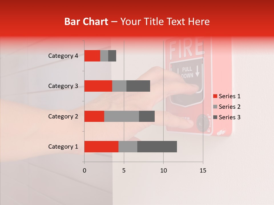 Strobe Hazard Fingers PowerPoint Template
