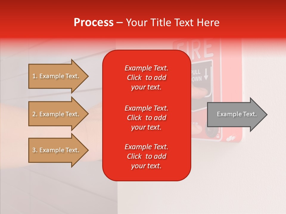 Strobe Hazard Fingers PowerPoint Template