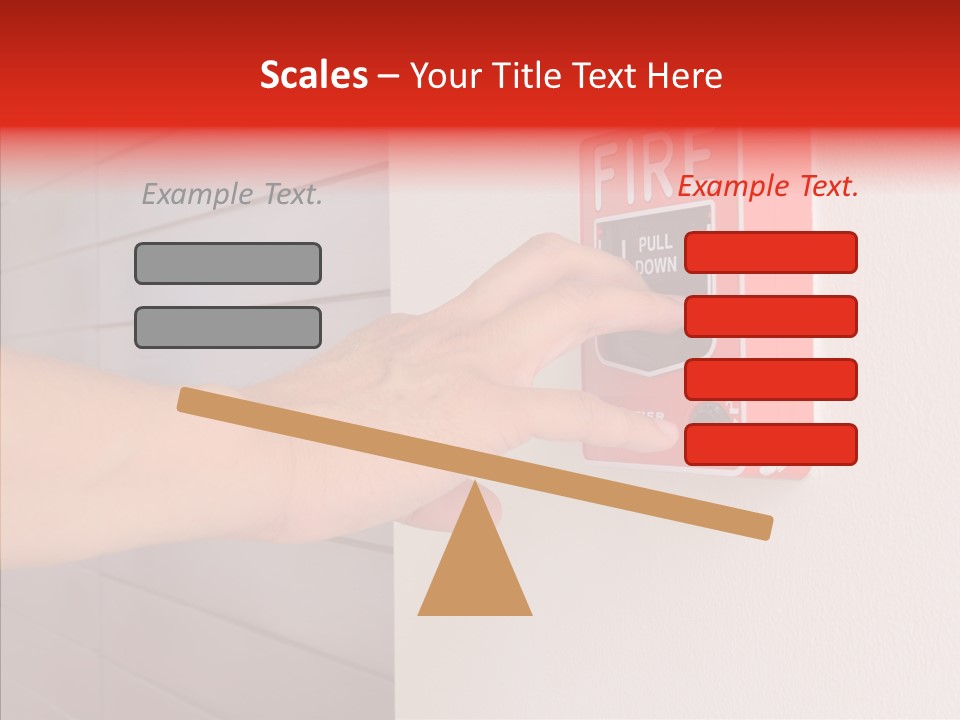 Strobe Hazard Fingers PowerPoint Template