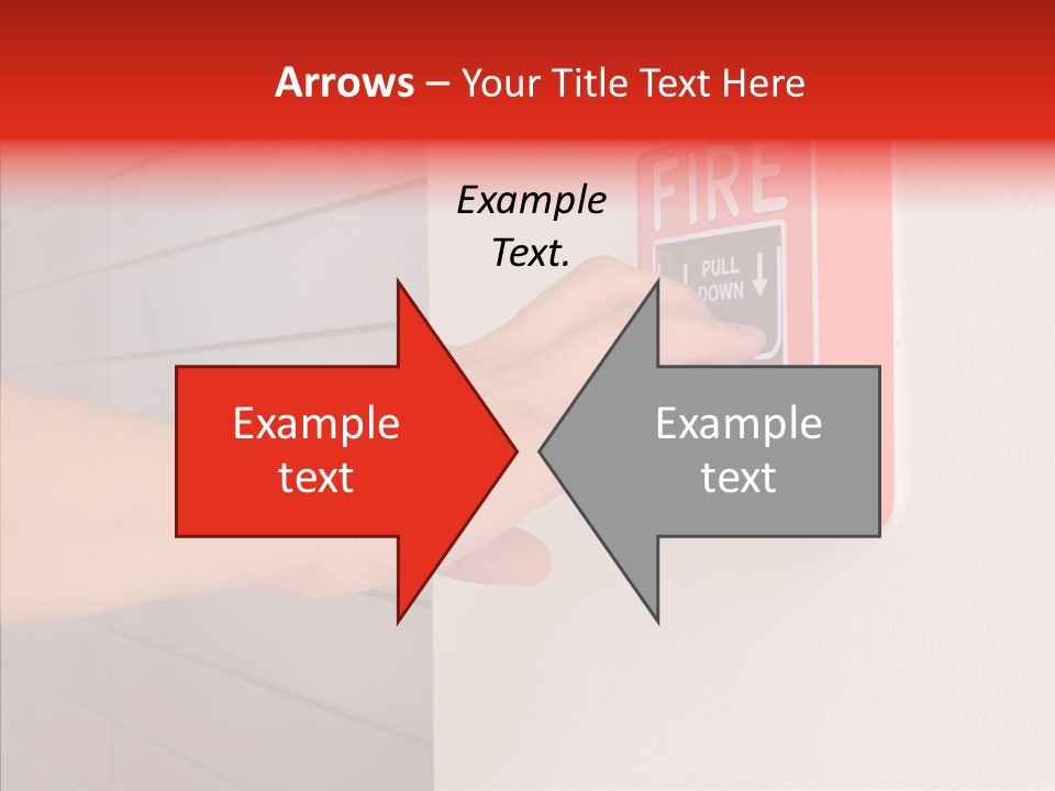 Strobe Hazard Fingers PowerPoint Template