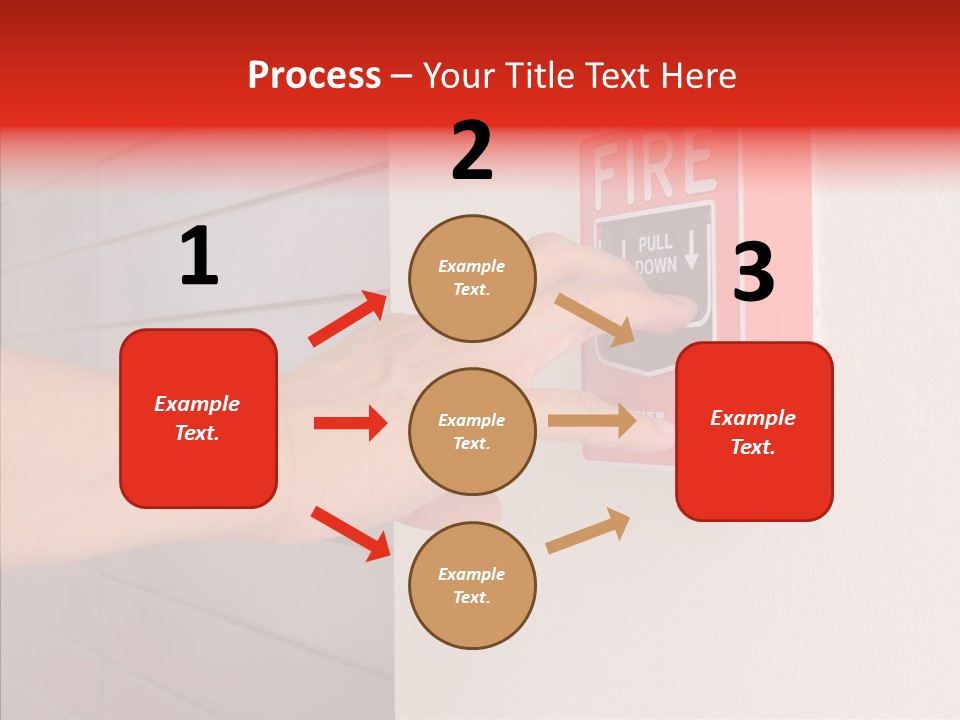 Strobe Hazard Fingers PowerPoint Template