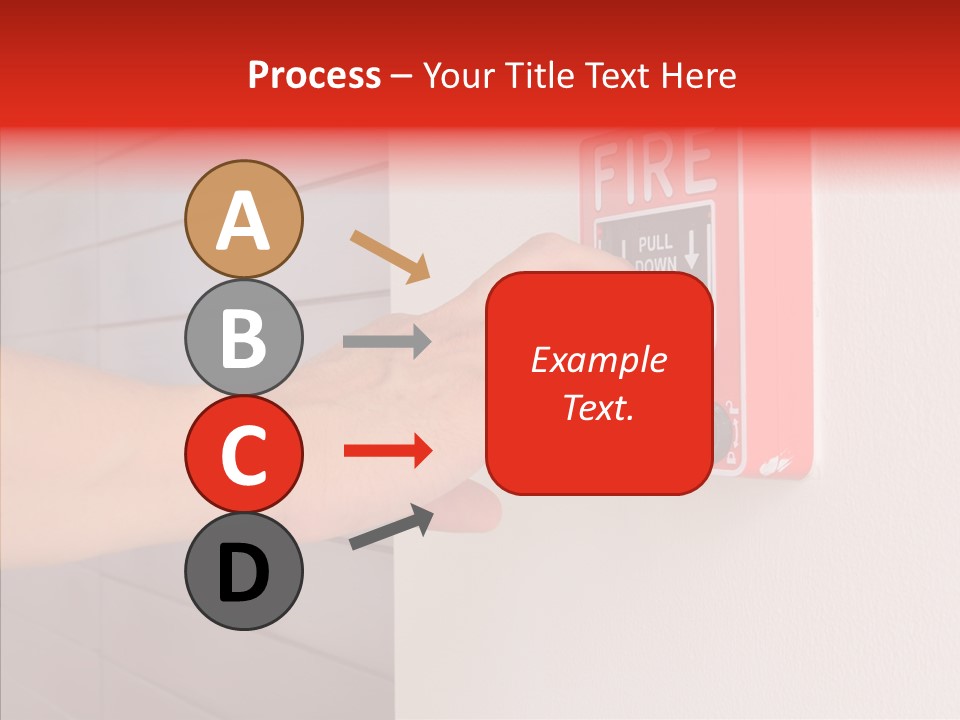 Strobe Hazard Fingers PowerPoint Template