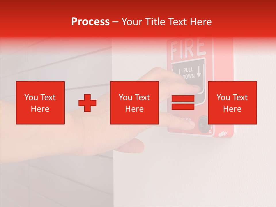 Strobe Hazard Fingers PowerPoint Template