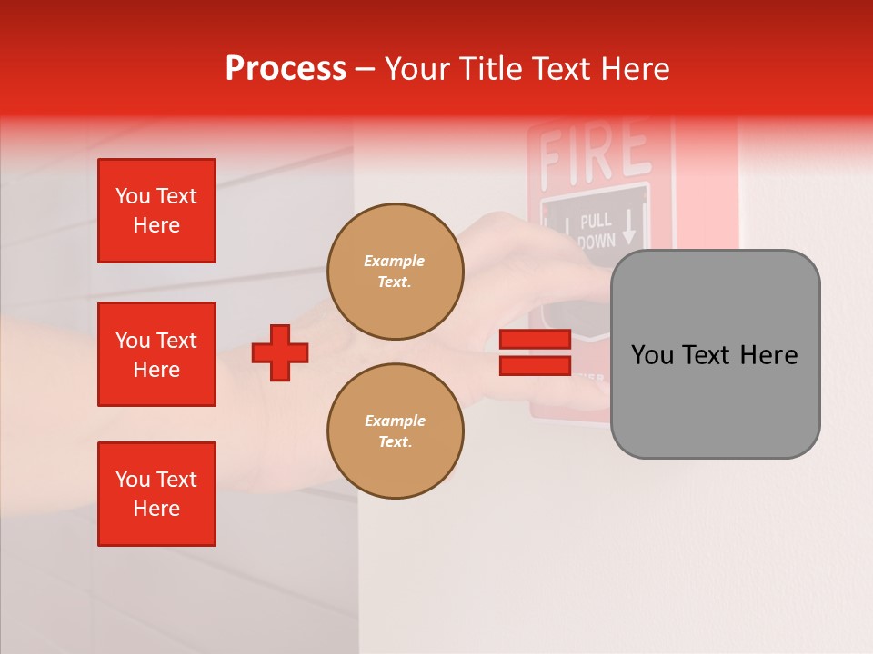 Strobe Hazard Fingers PowerPoint Template