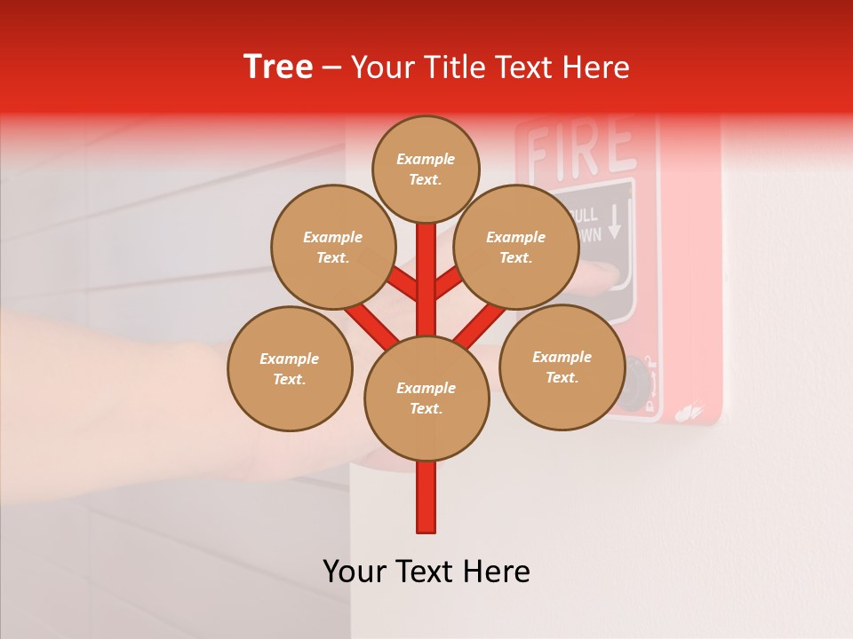 Strobe Hazard Fingers PowerPoint Template