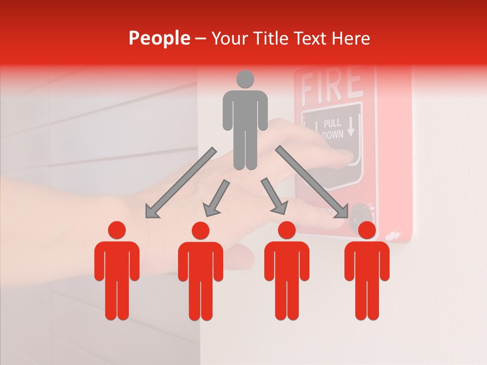 Strobe Hazard Fingers PowerPoint Template