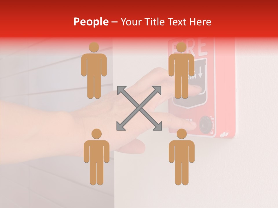 Strobe Hazard Fingers PowerPoint Template