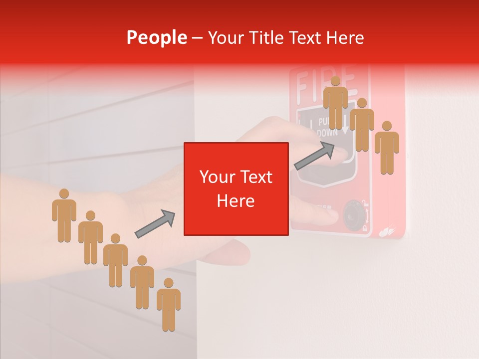 Strobe Hazard Fingers PowerPoint Template