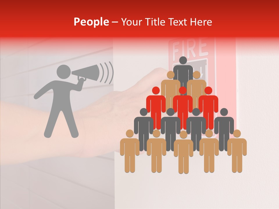 Strobe Hazard Fingers PowerPoint Template