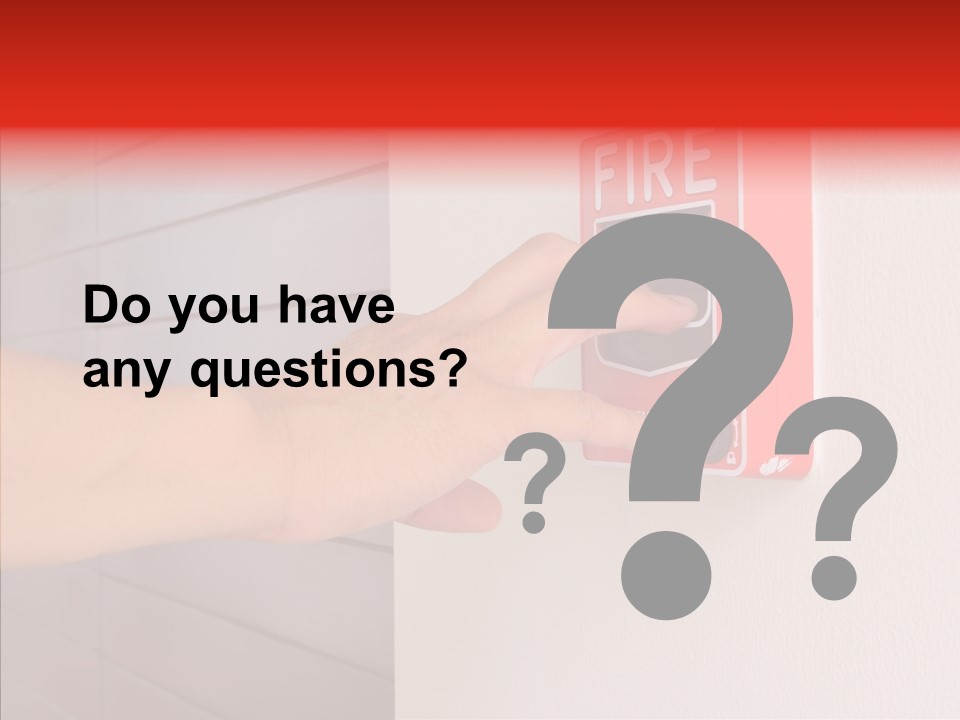 Strobe Hazard Fingers PowerPoint Template