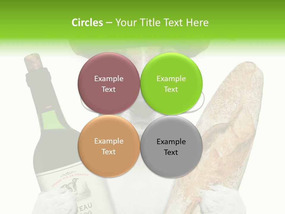 Dinner Drink Dog PowerPoint Template