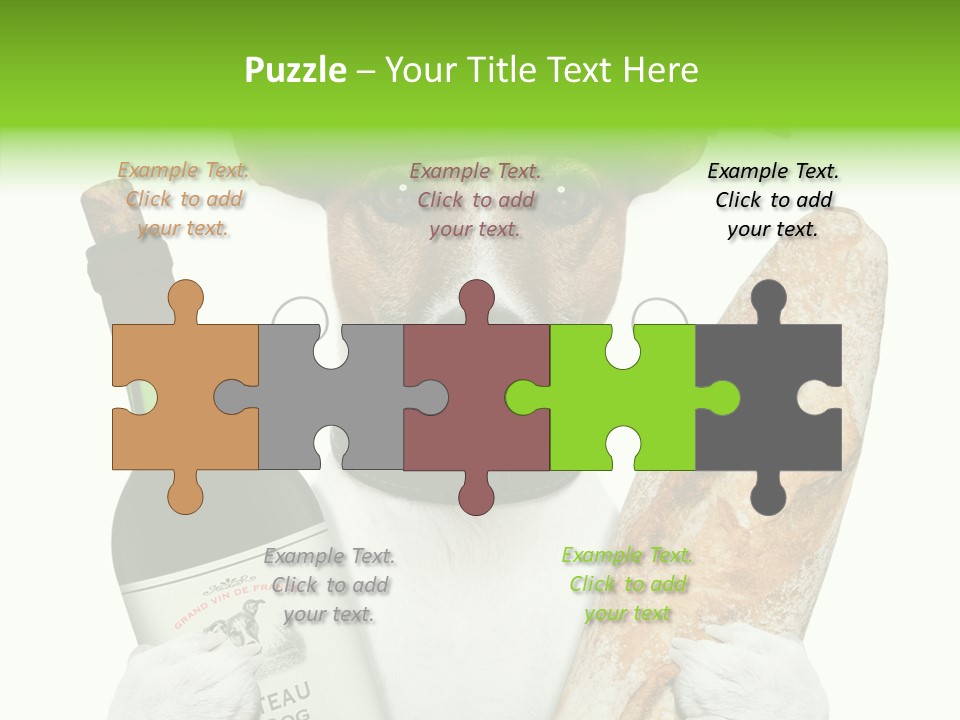 Dinner Drink Dog PowerPoint Template