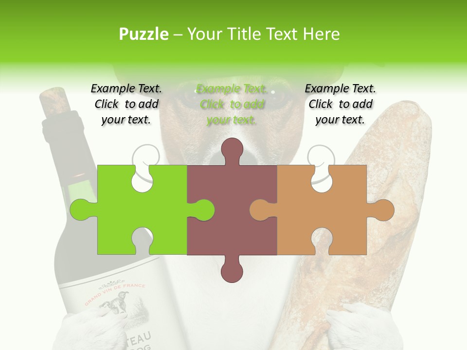 Dinner Drink Dog PowerPoint Template