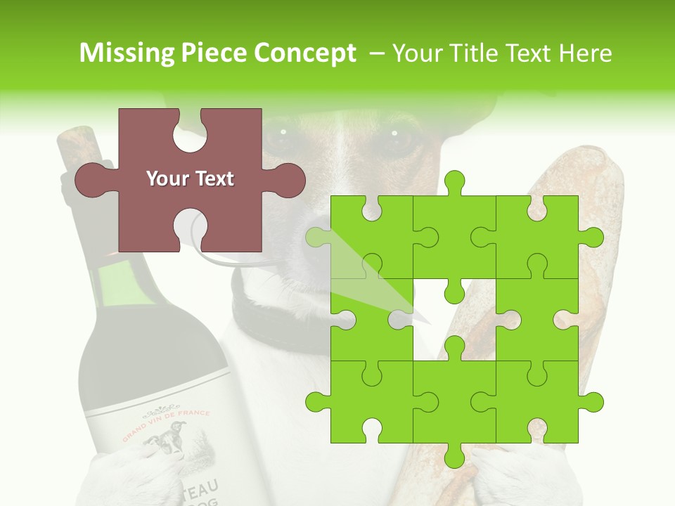 Dinner Drink Dog PowerPoint Template